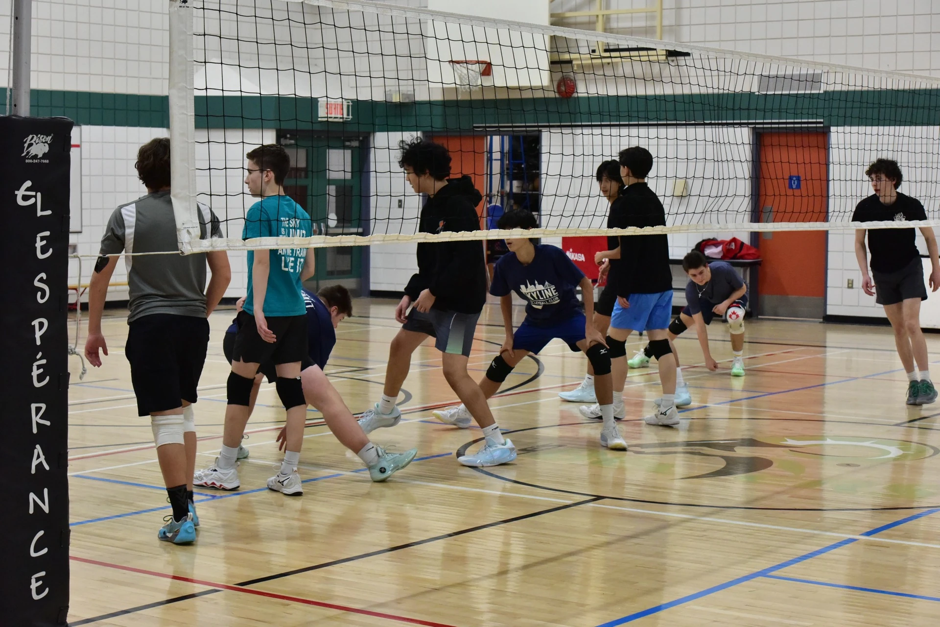 Sky Volleyball club team during a competitive match