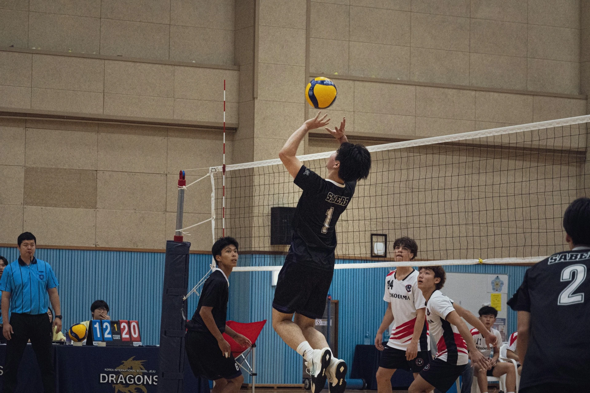Sky Volleyball club team in action at a tournament